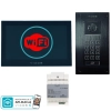 estaw wideodomofon Vidos 2IP Stacja bramowa S204B, Monitor M205B-X Wi-FI, Zasilacz P64-32