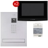 Zestaw skrzynka na listy z wideodomofonem Vidos 2IP S204-SKM / M200B-X Wi-FI, Zasilacz P112-32