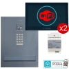 Zestaw skrzynka na listy z wideodomofonem Vidos 2IP S204B-SKM / M205B-X Wi-FI, Zasilacz P64-32