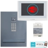 Zestaw skrzynka na listy z wideodomofonem Vidos 2IP S204B-SKM / M200W-X Wi-FI, Zasilacz P112-32