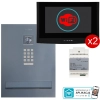 Zestaw skrzynka na listy z wideodomofonem Vidos 2IP S204B-SKM / M200B-X Wi-FI, Zasilacz P112-32