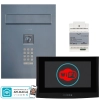 estaw wideodomofon Vidos 2IP Stacja bramowa S204B, Monitor M200B-X Wi-FI, Zasilacz P112-32