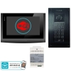estaw wideodomofon Vidos 2IP Stacja bramowa S204B, Monitor M200B-X Wi-FI, Zasilacz P112-32