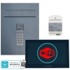 estaw wideodomofon Vidos 2IP Stacja bramowa S204B, Monitor M205B-X Wi-FI, Zasilacz P64-32