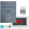 estaw wideodomofon Vidos 2IP Stacja bramowa S204B, Monitor M200W-X Wi-FI, Zasilacz P112-32