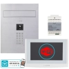 estaw wideodomofon Vidos 2IP Stacja bramowa S204, Monitor M200W-X Wi-FI, Zasilacz P112-32