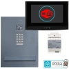 Zestaw skrzynka na listy z wideodomofonem Vidos 2IP S204B-SKM / M200B-X Wi-FI, Zasilacz P112-32