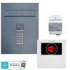 estaw wideodomofon Vidos 2IP Stacja bramowa S204B, Monitor M201W-X Wi-FI, Zasilacz P112-32