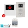 estaw wideodomofon Vidos 2IP Stacja bramowa S204, Monitor M201W-X Wi-FI, Zasilacz P112-32