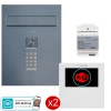 estaw wideodomofon Vidos 2IP Stacja bramowa S204B, Monitor M201W-X Wi-FI, Zasilacz P112-32
