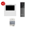 Zestaw wideodomofon VIDOS 2IP stacja S202 + monitor M201W + zasilacz P112-32