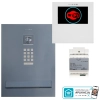 Zestaw skrzynka na listy z wideodomofonem Vidos 2IP S204B-SKM / M201W-X Wi-FI, Zasilacz P112-32