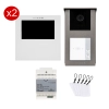 Zestaw wideodomofon Vidos 2IP Stacja bramowa S201-2, Monitor M201W, Zasilacz P112-32