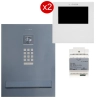 Zestaw skrzynka na listy z wideodomofonem Vidos 2IP S204B-SKM / M201W, Zasilacz P112-32