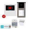 Zestaw wideodomofon Vidos 2IP Stacja bramowa S201-2, Monitor M201W-X Wi-FI, Zasilacz P112-32