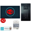estaw wideodomofon Vidos 2IP Stacja bramowa S204B, Monitor M205B-X Wi-FI, Zasilacz P64-32