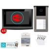 Zestaw wideodomofon VIDOS 2IP stacja S201-4 + monitor M200B-X + zasilacz P112-32