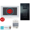 estaw wideodomofon Vidos 2IP Stacja bramowa S204B, Monitor M200W-X Wi-FI, Zasilacz P112-32