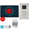 estaw wideodomofon Vidos 2IP Stacja bramowa S204, Monitor M205B-X Wi-FI, Zasilacz P112-32