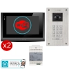 estaw wideodomofon Vidos 2IP Stacja bramowa S204, Monitor M200B-X Wi-FI, Zasilacz P112-32