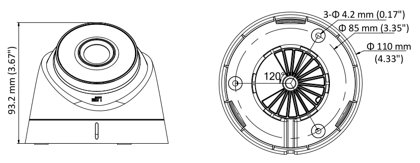 WYMIARY KAMERY AH-2123 VIDOS