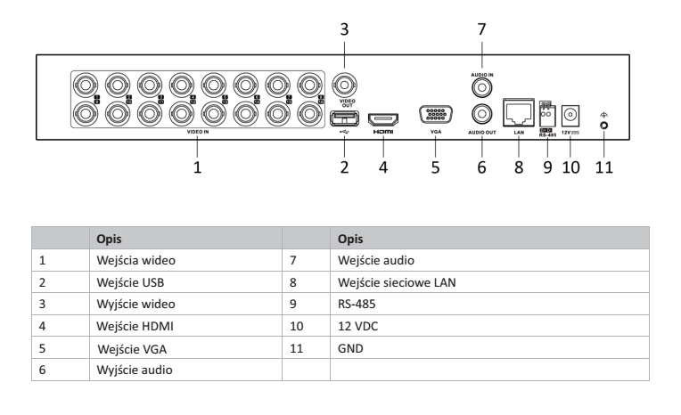 RYSUNEK TECHNICZNY WYMIARY VIDOS DVR-H2041