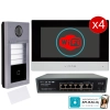 Zestaw Wideodomofon IP Vidos S2404-N M2010 natynkowa