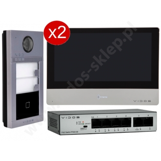Zestaw Wideodomofon IP Vidos S2402-N M2020 natynkowa