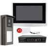 Zestaw wideodomofon VIDOS IPX S101-1 z monitorem M100 i Switch PS42/60 POE 4