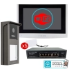 Zestaw wideodomofon VIDOS IPX S101-1 z monitorem M100-X i Switch PS42/60 POE 4