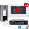 Zestaw Wideodomofon IP Vidos S2404-N M2010W natynkowa