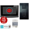 estaw wideodomofon Vidos 2IP Stacja bramowa S204B, Monitor M200B-X Wi-FI, Zasilacz P112-32