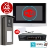Zestaw wideodomofon VIDOS IPX S101-1 z monitorem M100-X i Switch PS42/60 POE 4