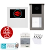 Zestaw wideodomofon Vidos 2IP Stacja bramowa S201-1, Monitor M201W-X Wi-FI, Zasilacz P112-32