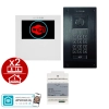 estaw wideodomofon Vidos 2IP Stacja bramowa S204B, Monitor M201W-X Wi-FI, Zasilacz P112-32