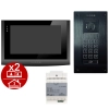 estaw wideodomofon Vidos 2IP Stacja bramowa S204B, Monitor M200B-X Wi-FI, Zasilacz P112-32
