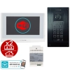 estaw wideodomofon Vidos 2IP Stacja bramowa S204B, Monitor M200W-X Wi-FI, Zasilacz P112-32