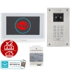 estaw wideodomofon Vidos 2IP Stacja bramowa S204, Monitor M200W-X Wi-FI, Zasilacz P112-32