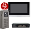 Zestaw wideodomofon VIDOS IPX S100 z monitorem M100 i Switch PS42/60 POE 4