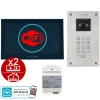 estaw wideodomofon Vidos 2IP Stacja bramowa S204, Monitor M205B-X Wi-FI, Zasilacz P64-32