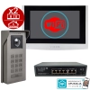 Zestaw wideodomofon VIDOS IPX S100 z monitorem M100-X i Switch PS42/60 POE 4